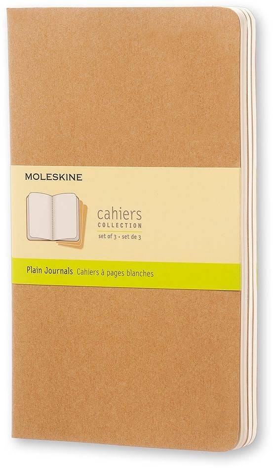MOLESKINE Notizheft Cahier, L/A5, blanko, Karton, braun-3
