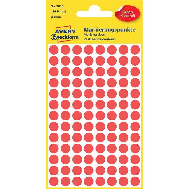 Markierungspunkt 8mm rot 416 St./Pack. - Artikel: 129006630-3