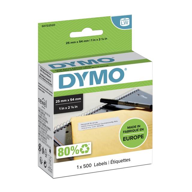 Thermopapier-Etiketten weiß; 25,0 x 54,0 mm; selbstklebend, 1 Stück-3