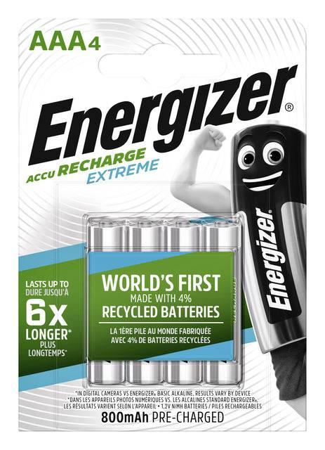 Energizer Akku Recharge Extreme E300624400 AAA/HR3 4 St./Pack.-4