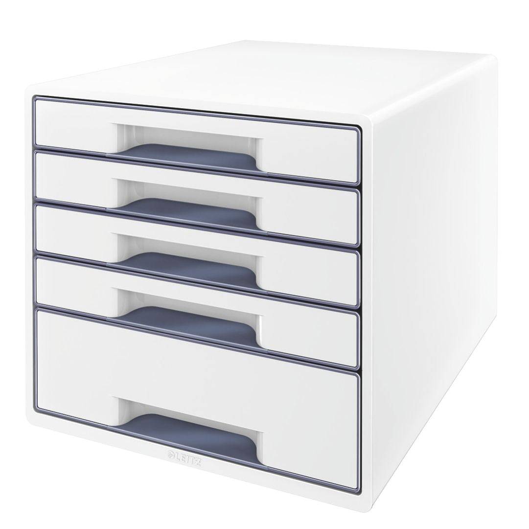 Schubladenbox WOW CUBE 5Schubfächer weiß/grau - Artikel: 127213780-3