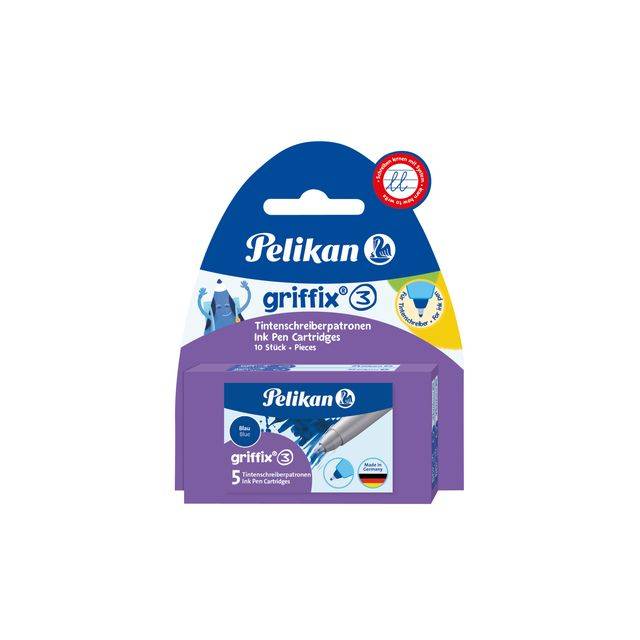 Pelikan T1RB - Tintenpatrone - nicht dauerhaft - Blau (Packung mit 10)-1