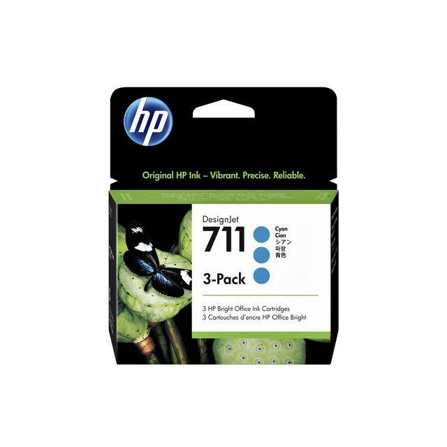 HP 711 - 3er-Pack - 29 ml - Cyan - original - DesignJet-5