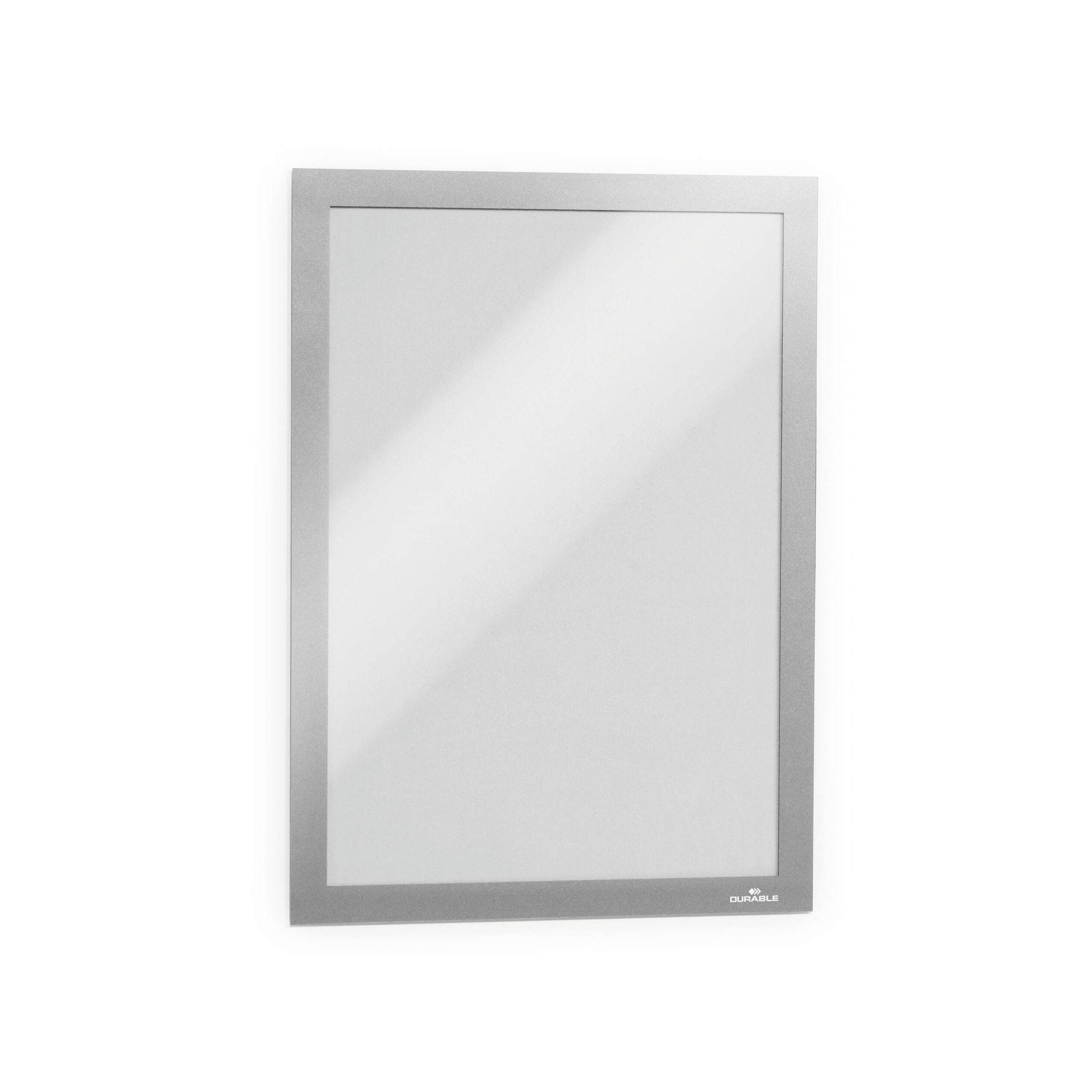 DURABLE DURAFRAME - Dokumentenhalterung - Oberflächenmontage - für A4 - doppelseitig - Silber (Packung mit 2)-5