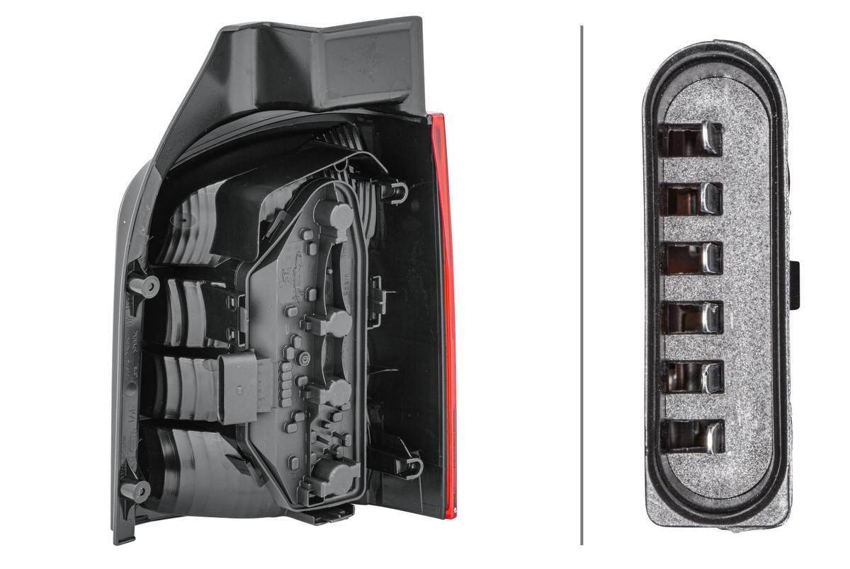 Rückleuchte links 12 V P21W Glühlampen-Technologie HELLA für u.a. VW TRANSPORTER-1
