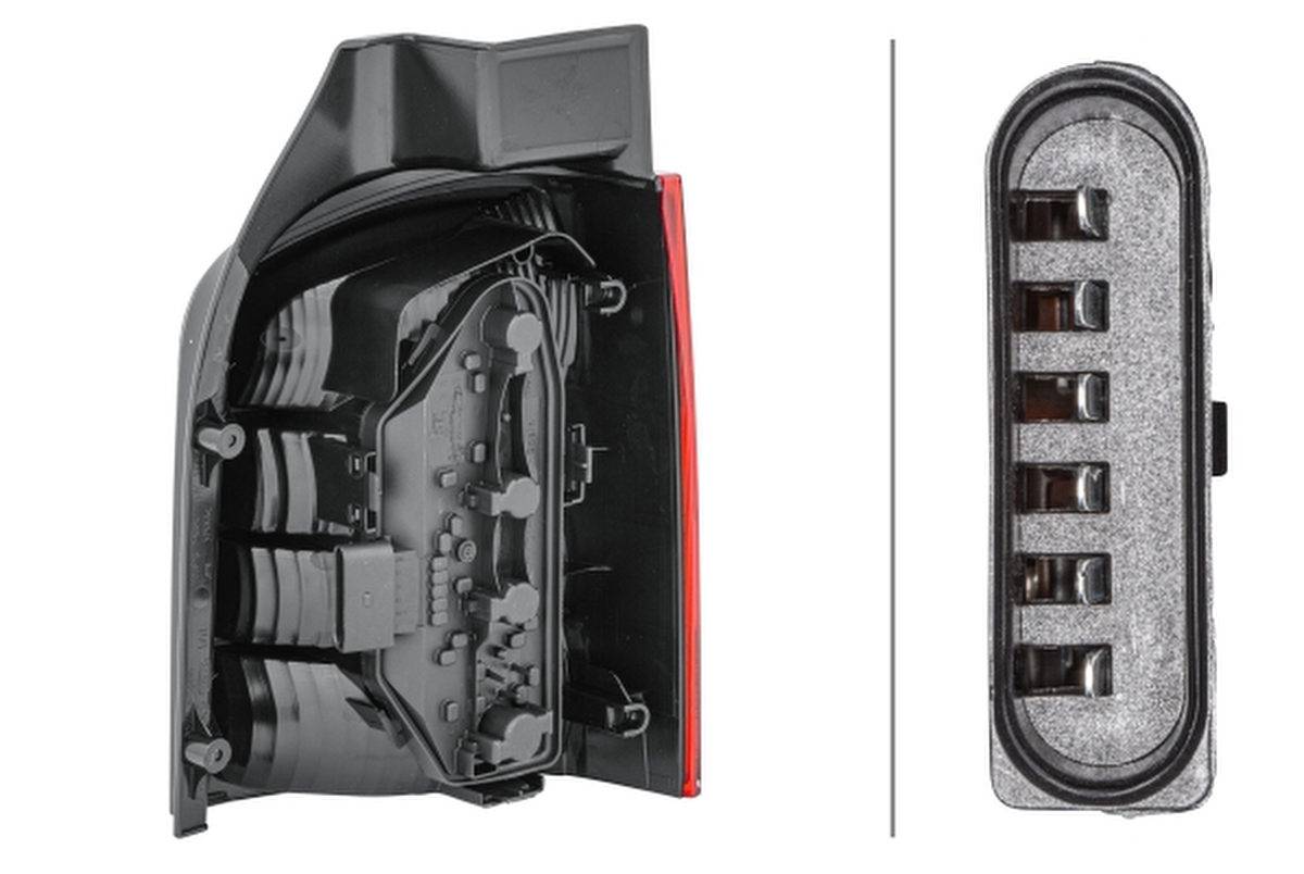 Rückleuchte links 12 V P21W Glühlampen-Technologie HELLA für u.a. VW TRANSPORTER-2