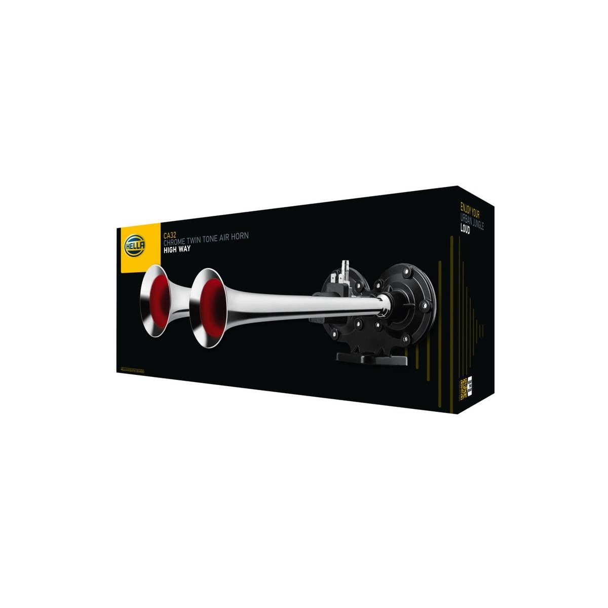 Fanfare 12 V 40 W 115 dBA Hochton HELLA IAM-Expertise passend für CASE IH-3