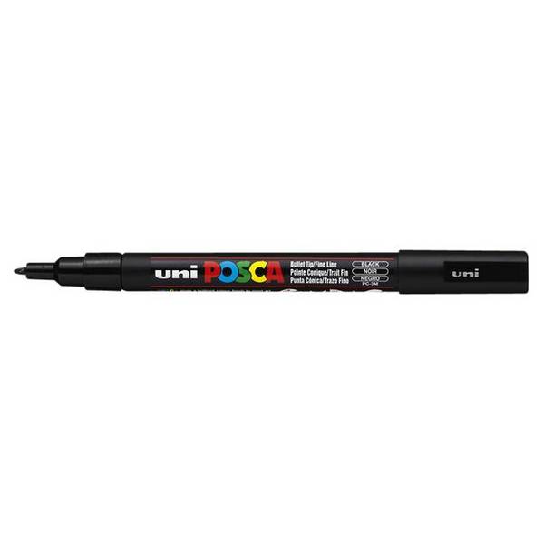Fasermaler Uni Posca PC-3M 0,9-1,3mm schwarz