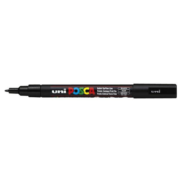 Fasermaler Uni Posca PC-3M 0,9-1,3mm schwarz-0