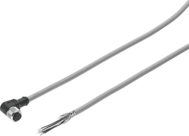 FESTO Steckdosenleitung 542256 NEBU-M12W8-K-2-N-LE8 30 V DC/AC (max) 1 St.-0