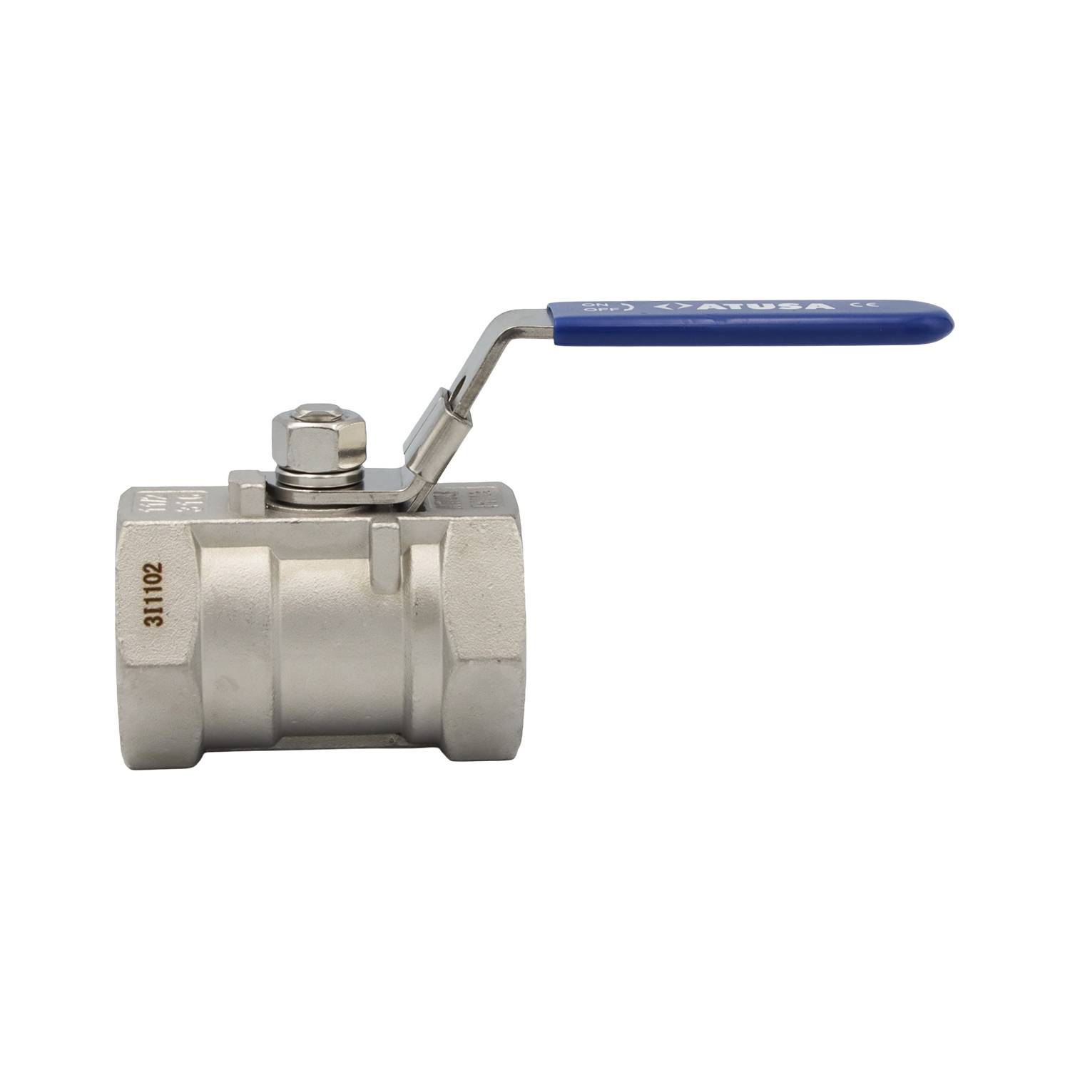 Edelstahl Kugelhahn 1/2 Zoll DN15 1-tlg Absperrhahn Kugelventil Absperrventil-1