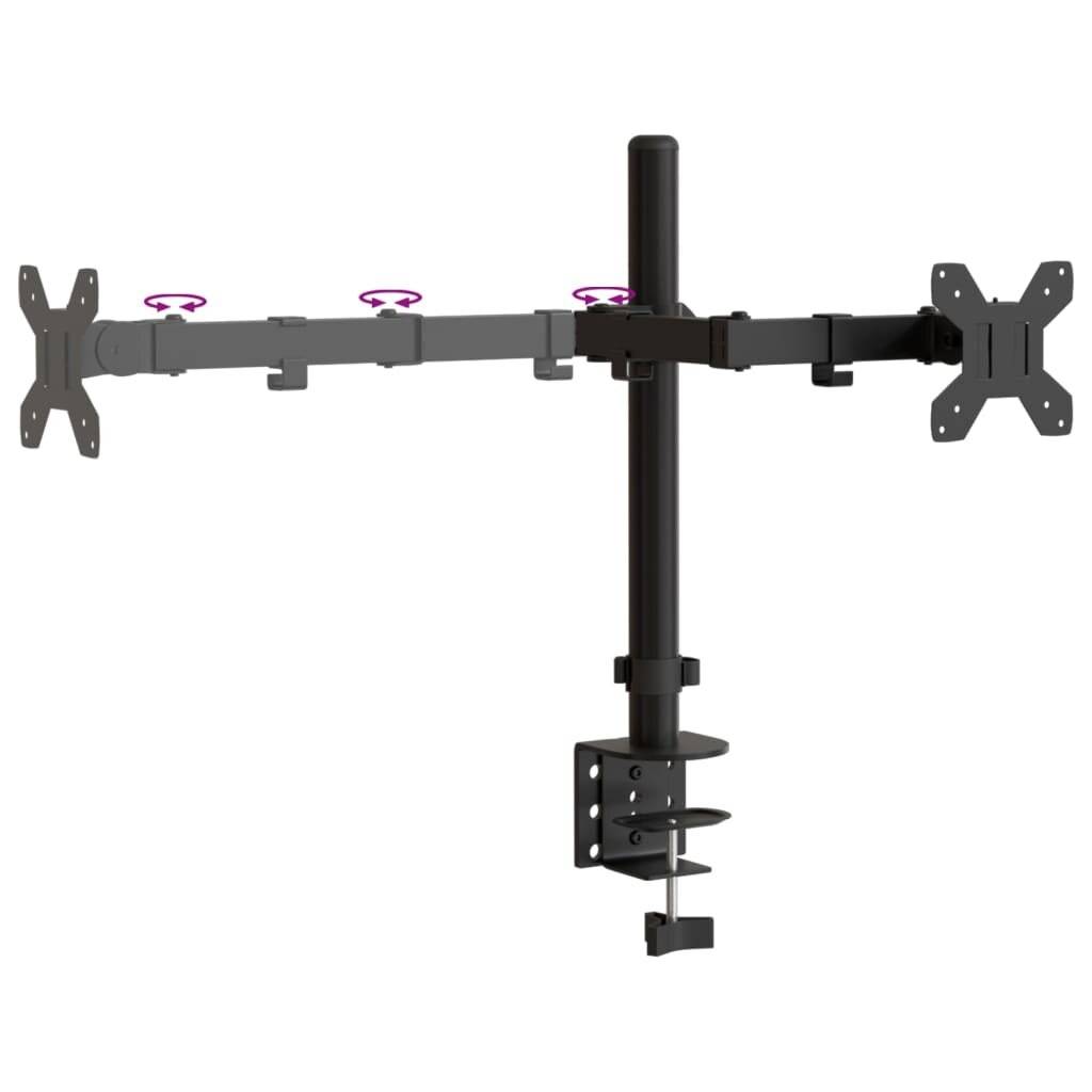 Symbolbild für vidaXL Monitorhalterung Schwarz Stahl VESA 75/100 mm
