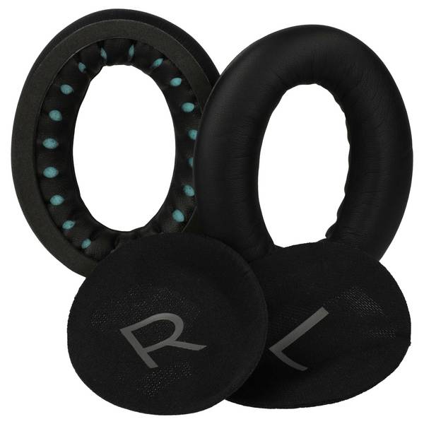 vhbw 2x Ohrpolster kompatibel mit Bose QuietComfort | QuietComfort 45, QC45 Kopfhörer Headset, Schaumstoff / Kunstfaser