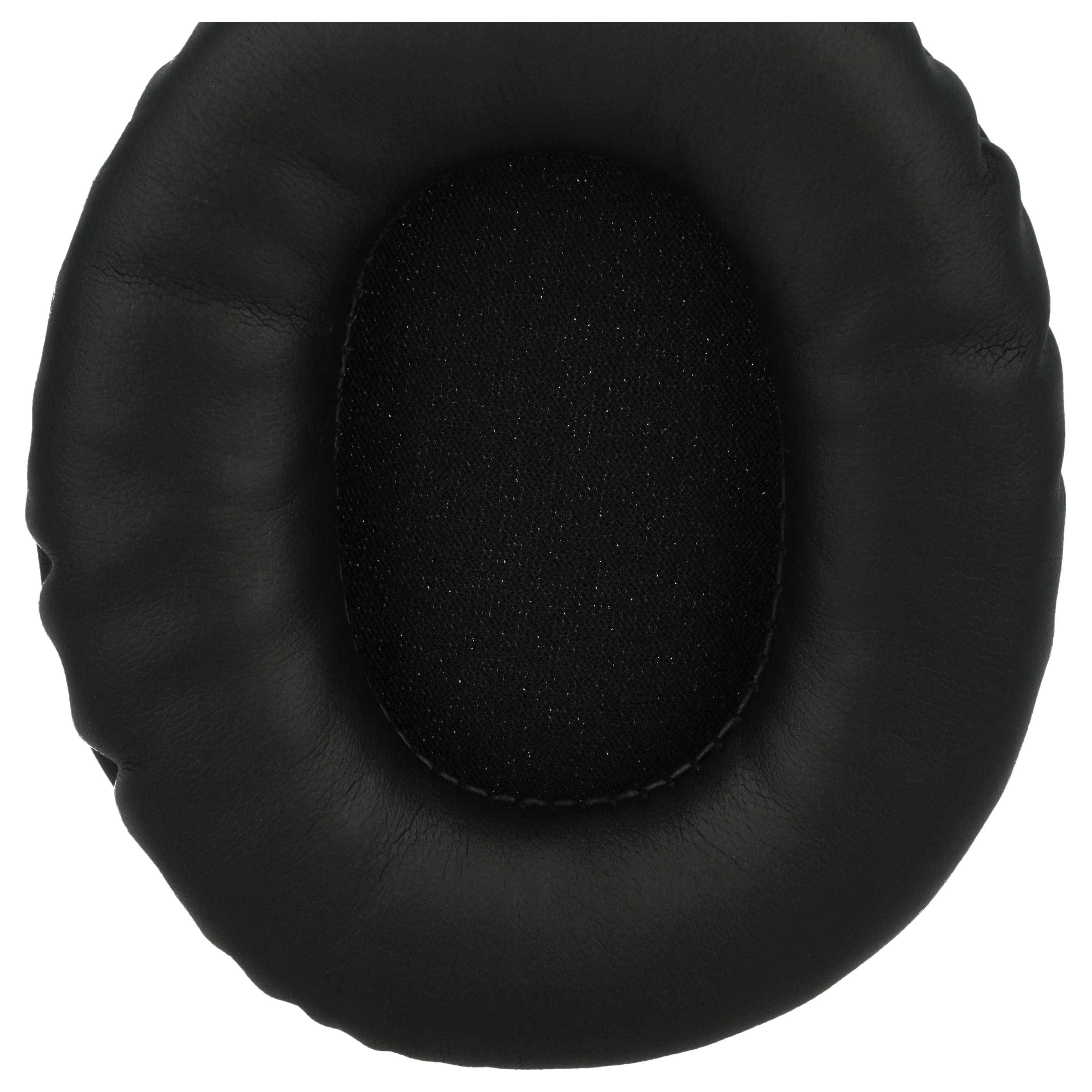 vhbw 2x Ohrpolster kompatibel mit Monoprice 8323 | 8323 BT Kopfhörer Headset, Schaumstoff / Kunststoff Schwarz, Glänzend-4