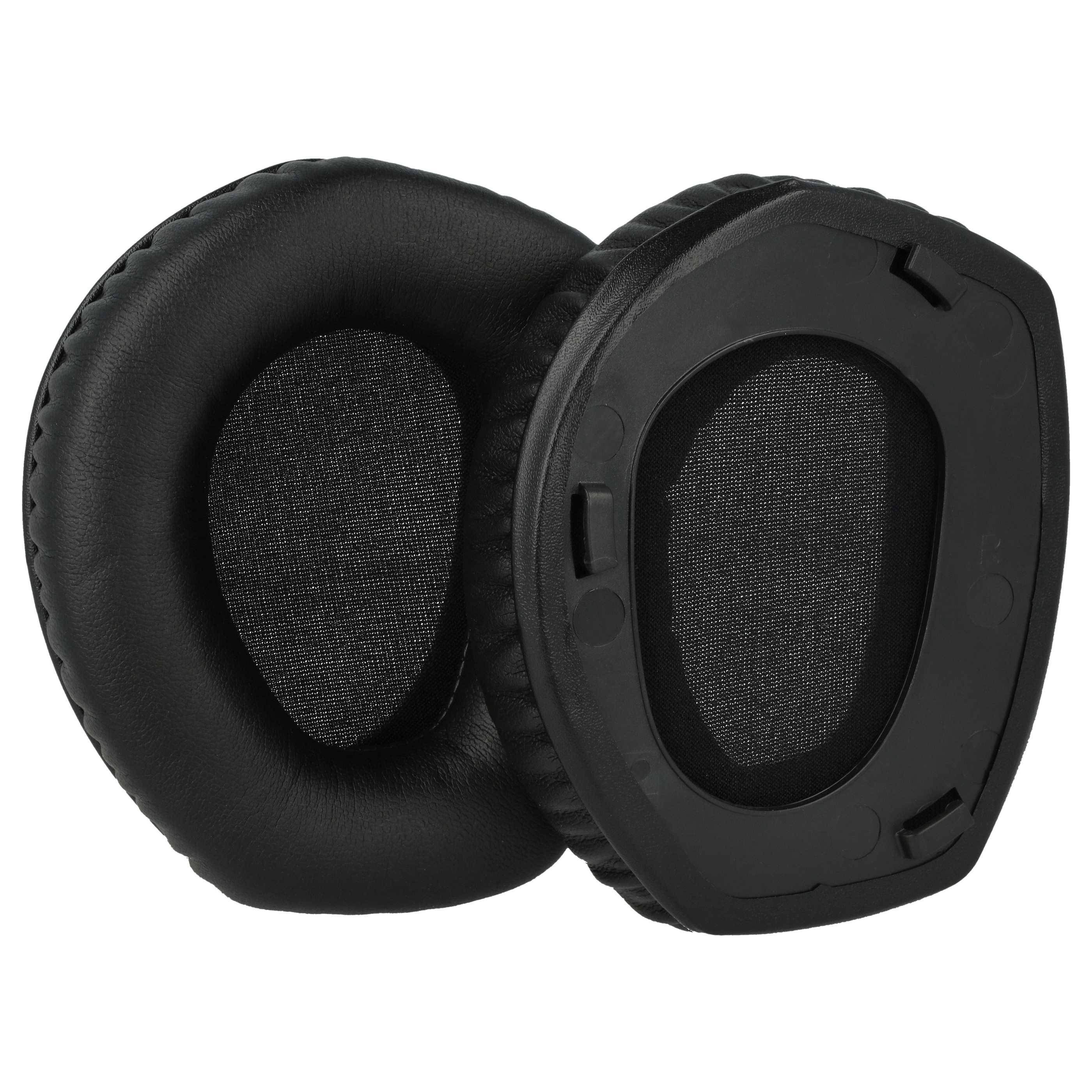 vhbw 2x Ohrpolster kompatibel mit Sennheiser RS 195 | 195 RF Kopfhörer Headset, Schaumstoff / Kunststoff Schwarz-0
