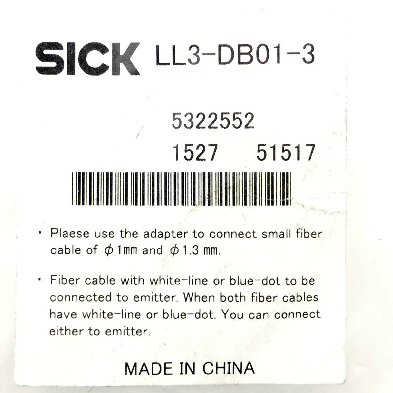 Sick Lichtleiter LL3-DB01-3-1