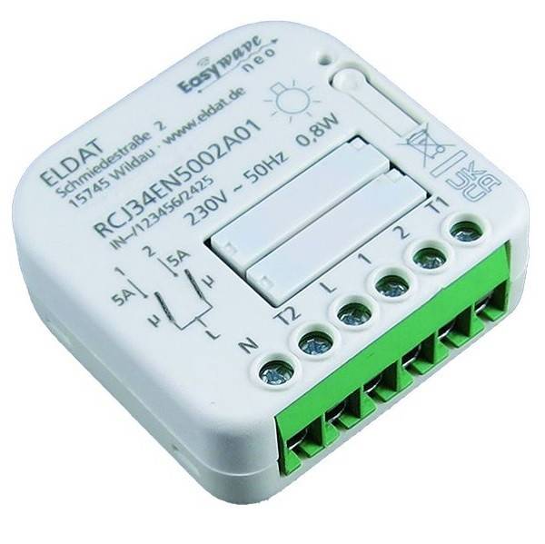 ELDAT UP-Empfänger RCJ34EN5002A01-K Easyw.neo 230V 2x Schließer Tasteingang