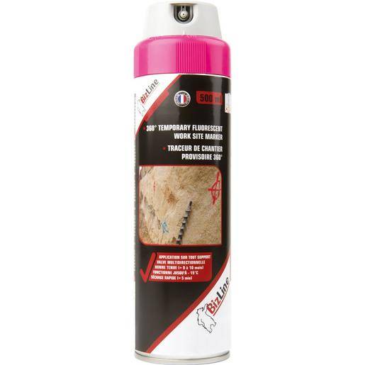 1St. Bizline BIZ 740100 Multidirektionaler, leuchtender Baumarkierer 500 ml, kirschrot 0-0