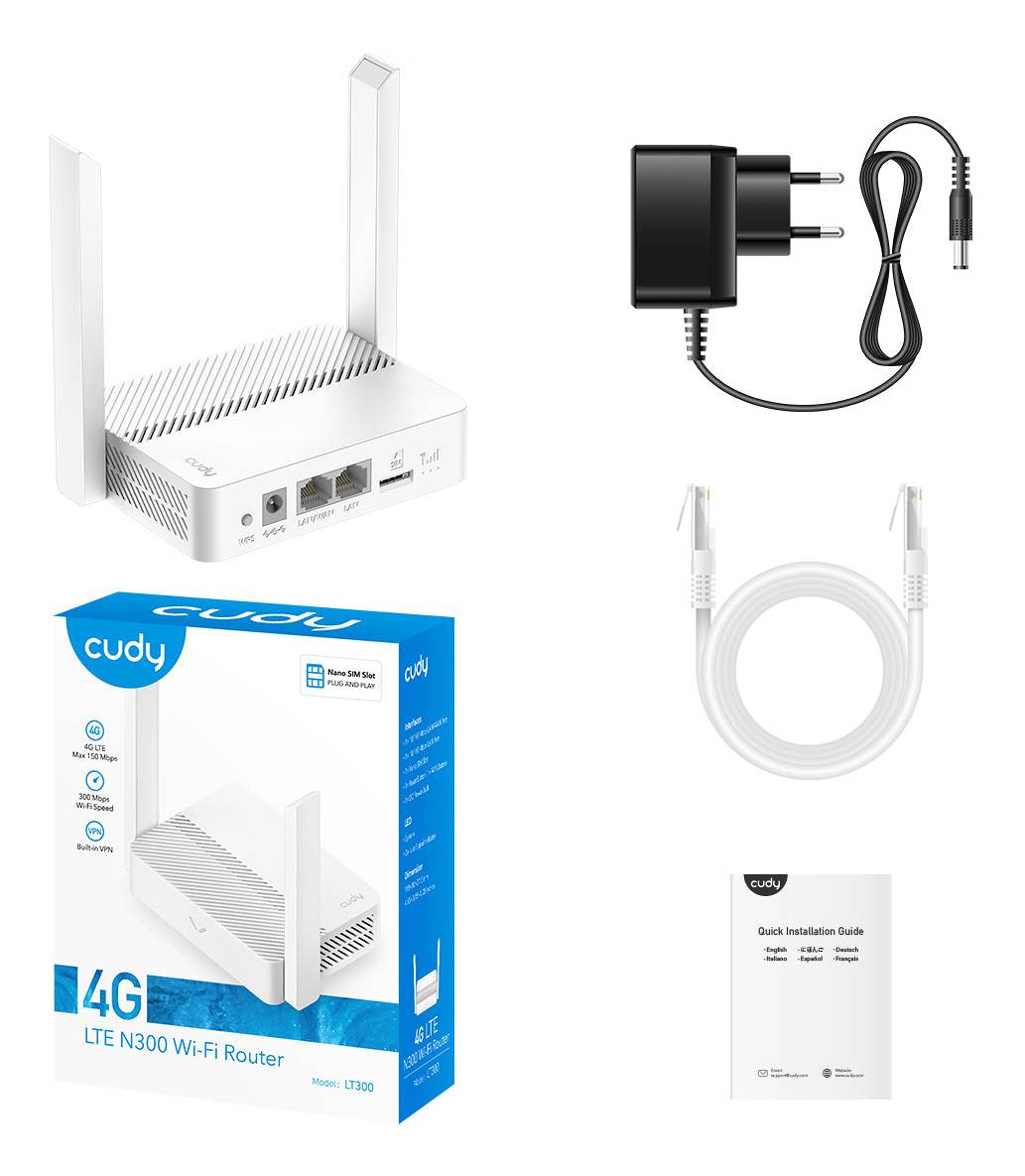 CUDY LT300 - 2.0 - Wireless Router - WWAN 2,4 GHz-3
