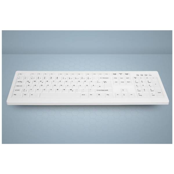 Active Key AK-C8100FA-UVS-W/GE, Volle Größe (100%), Kabelgebunden, USB, Membran Key Switch, QWERTY,