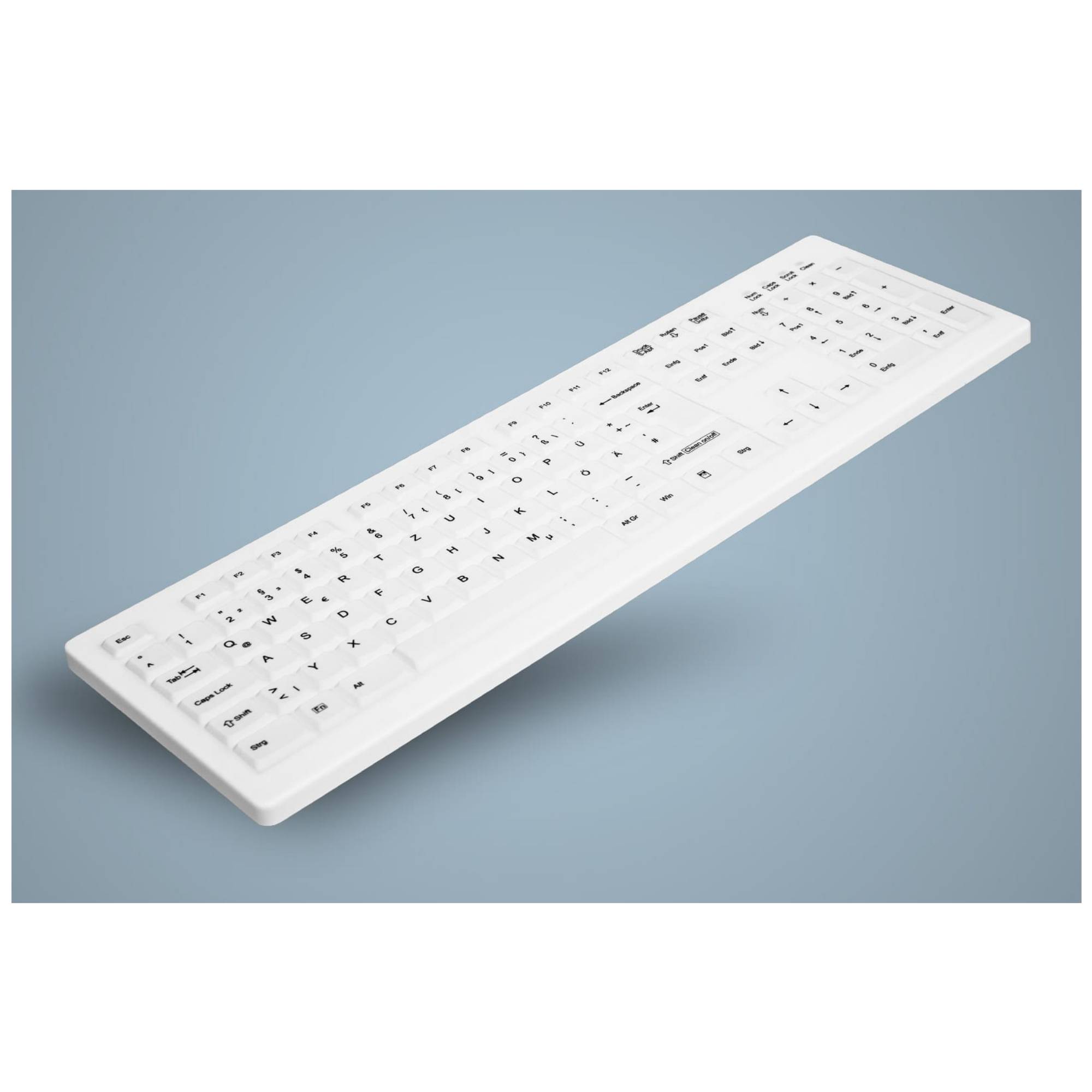Active Key AK-C8100FA-UVS-W/GE, Volle Größe (100%), Kabelgebunden, USB, Membran Key Switch, QWERTY,-2
