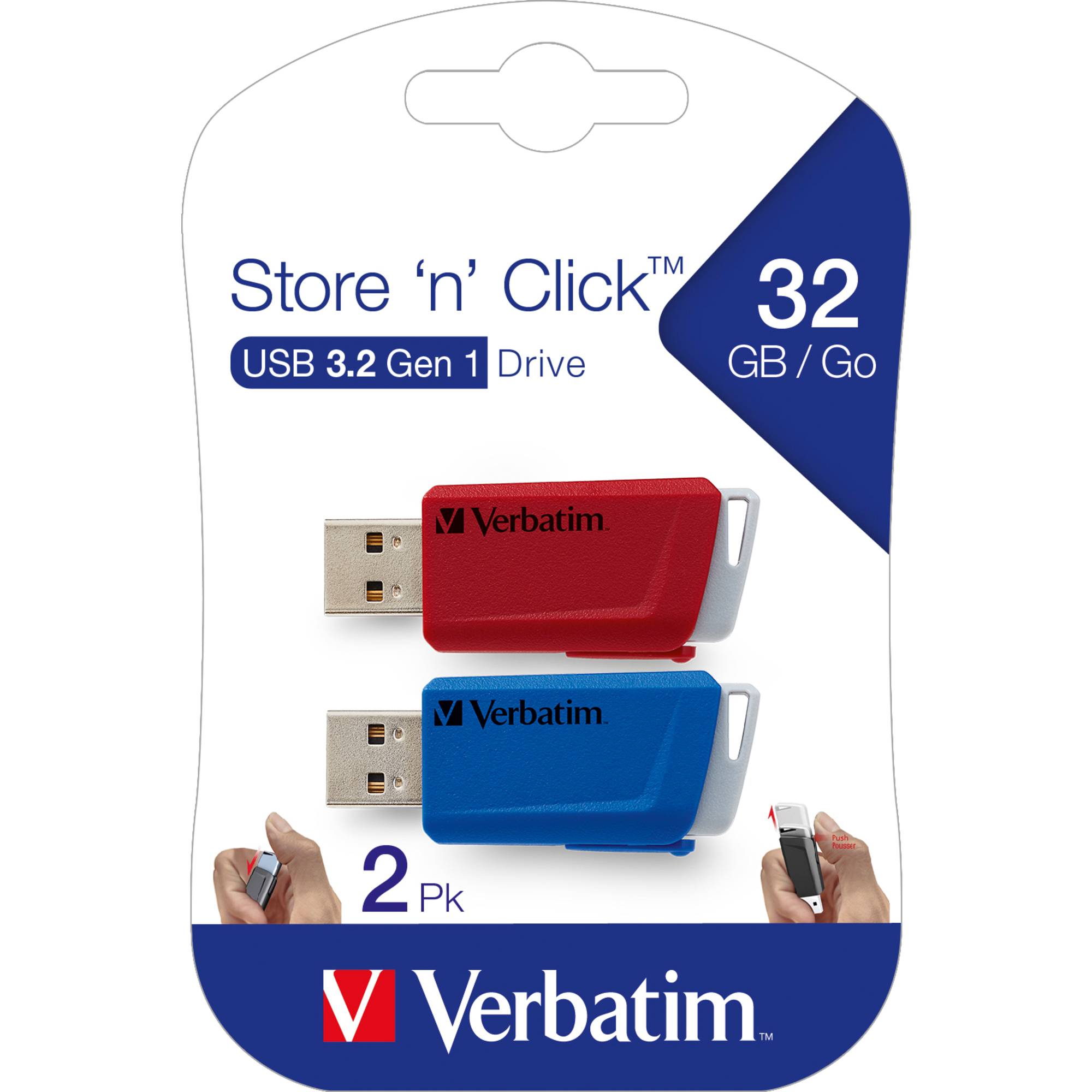 USB-Stick Store'n'Click 32GB 2St-1