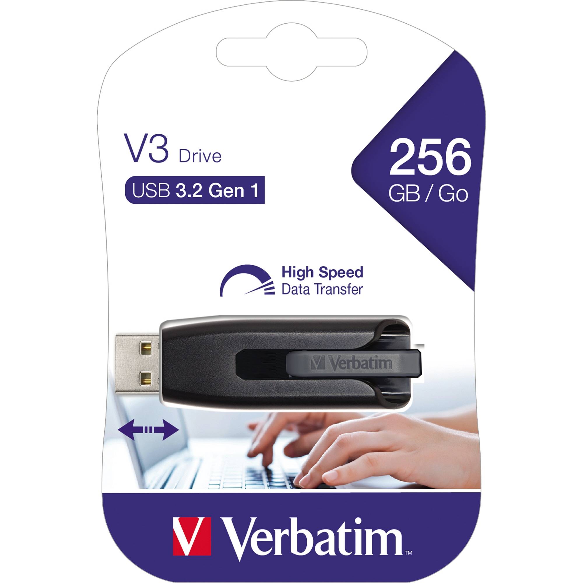 USB-Stick V3 256GB USB 3.0 grau-0
