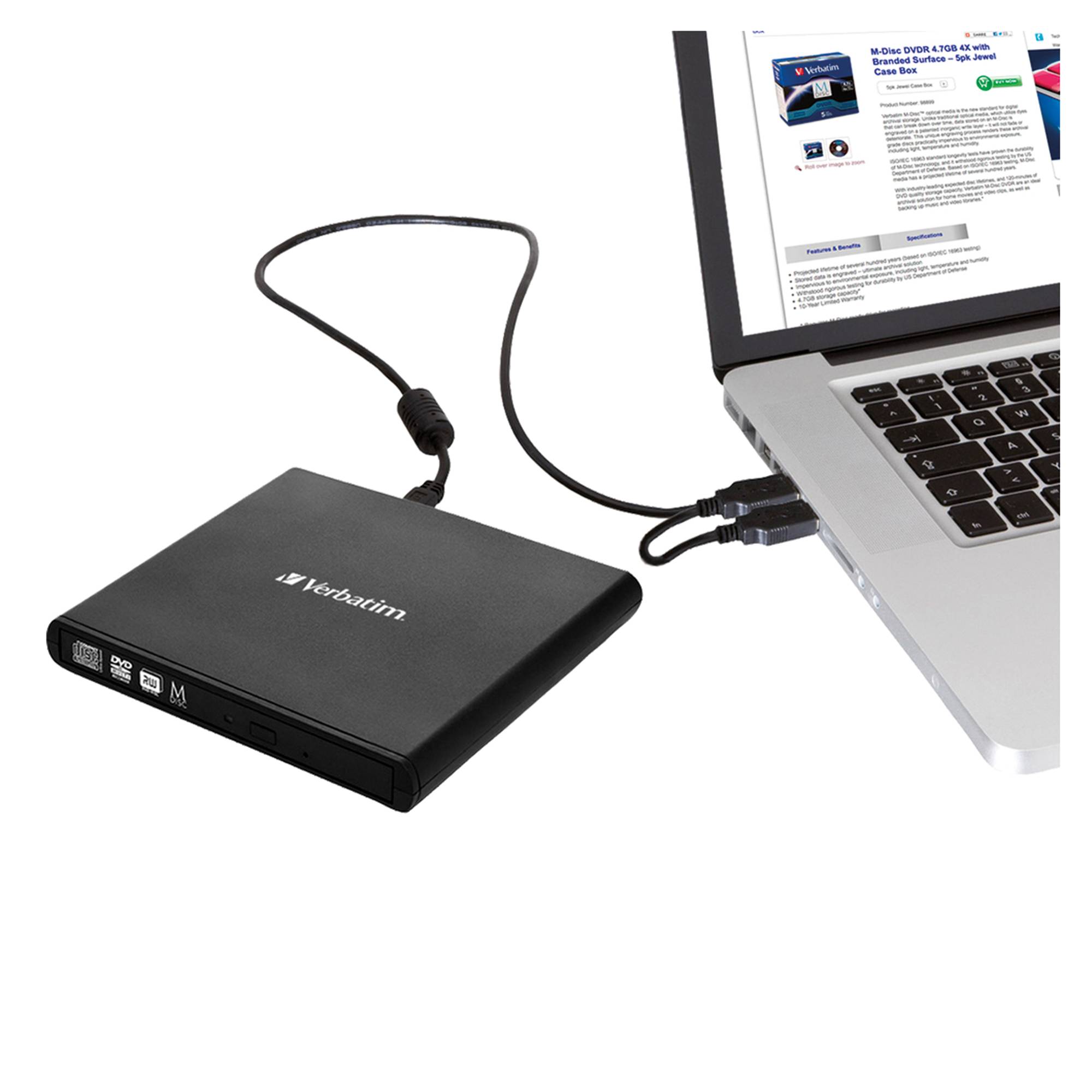 DVD Brenner USB 2.0 6x/8x/24x extern schwarz-1