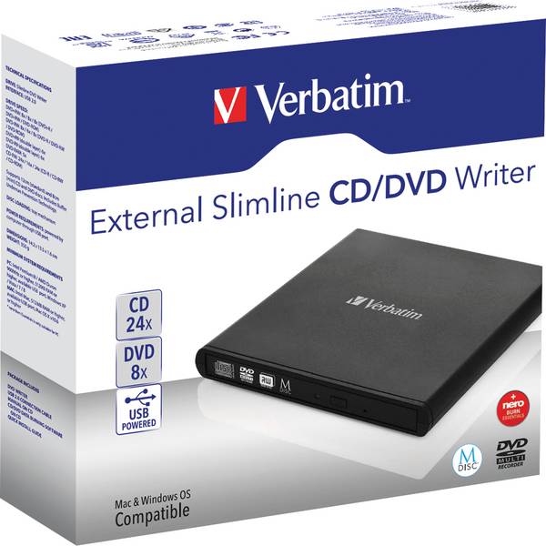 DVD Brenner USB 2.0 6x/8x/24x extern schwarz