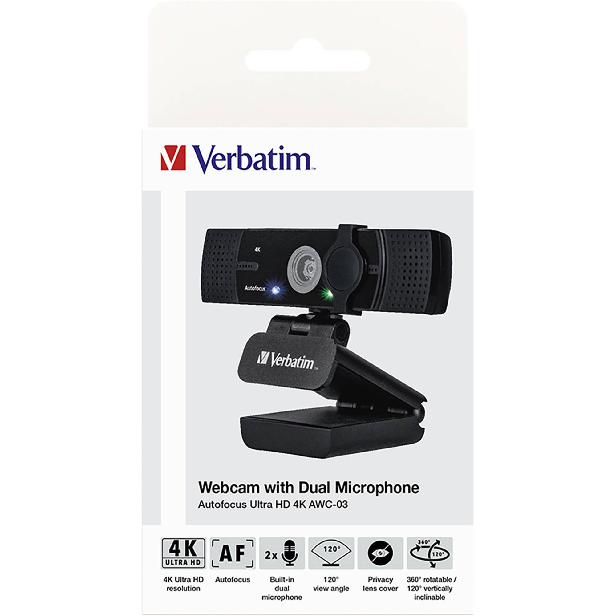 Verbatim Webcam 49580 4K Ultra HD-1