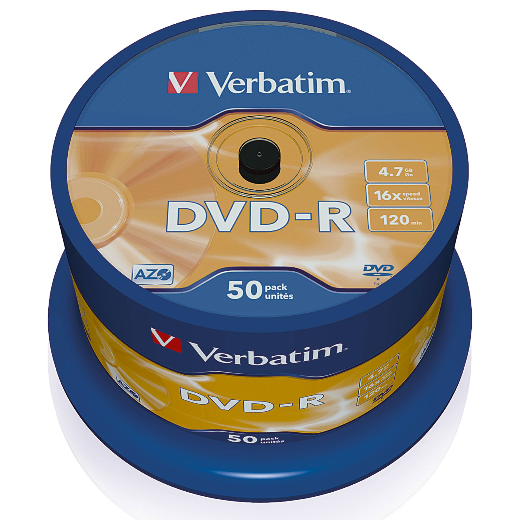 DVD-R 16x 4,7GB 120Min. Spindel 50 St./Pack.-2