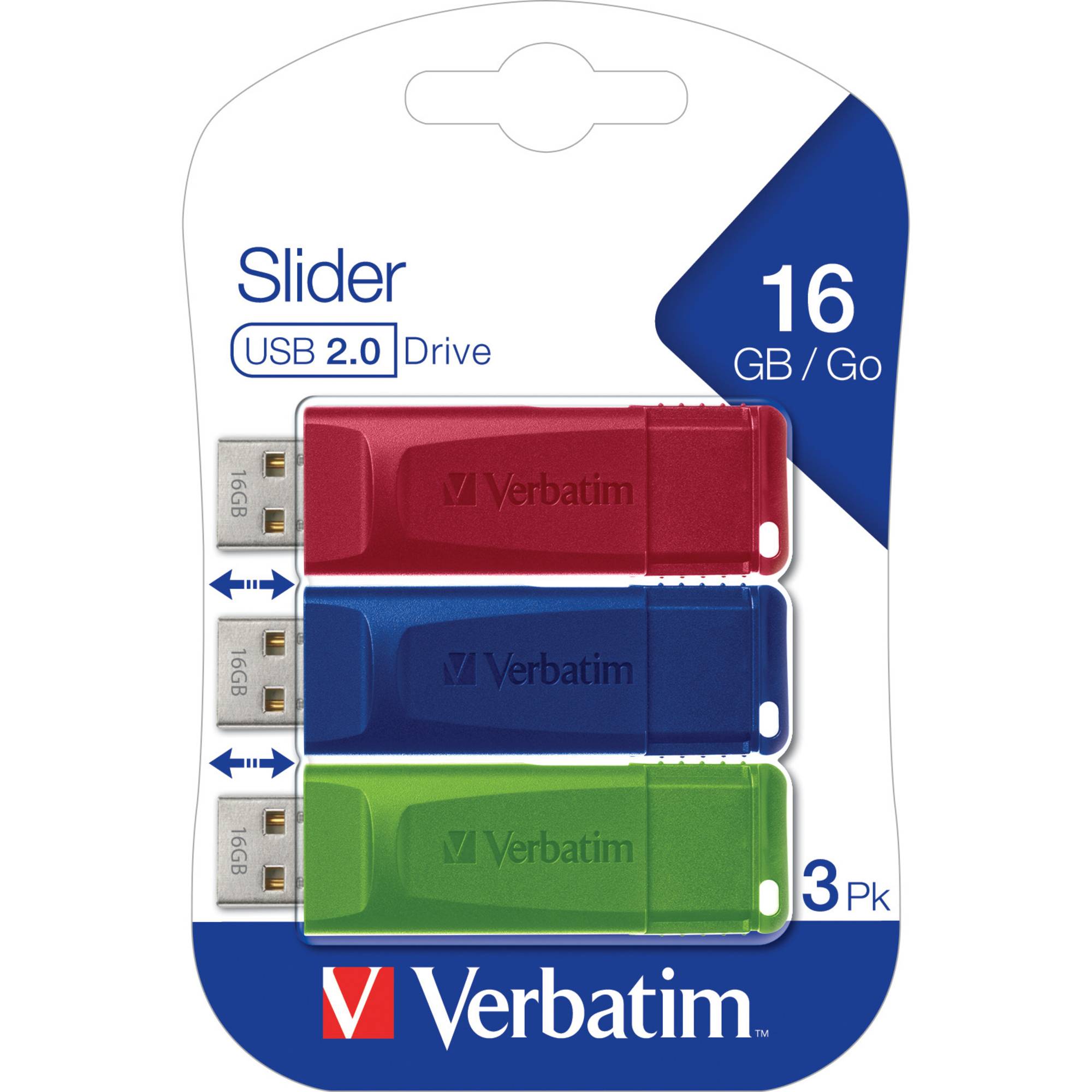 USB-Stick Slider 16GB 3St-0