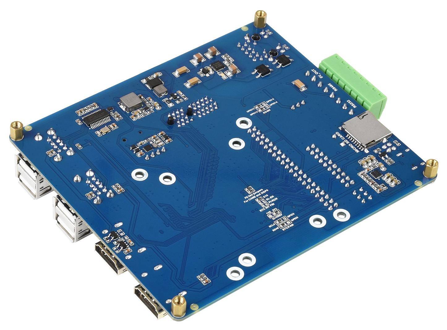Waveshare IO Board Typ B für Raspberry Pi CM4 Module, PoE, 4 USB-Ports, Dual-HDMI, PCIe-3
