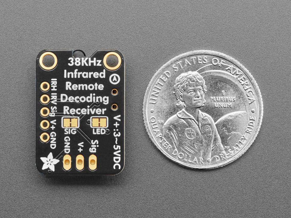 Adafruit FF026F90 Infrarot-Empfänger (IR) Sensor STEMMA Plattform-Evaluierung Erweiterungsboard 5-4