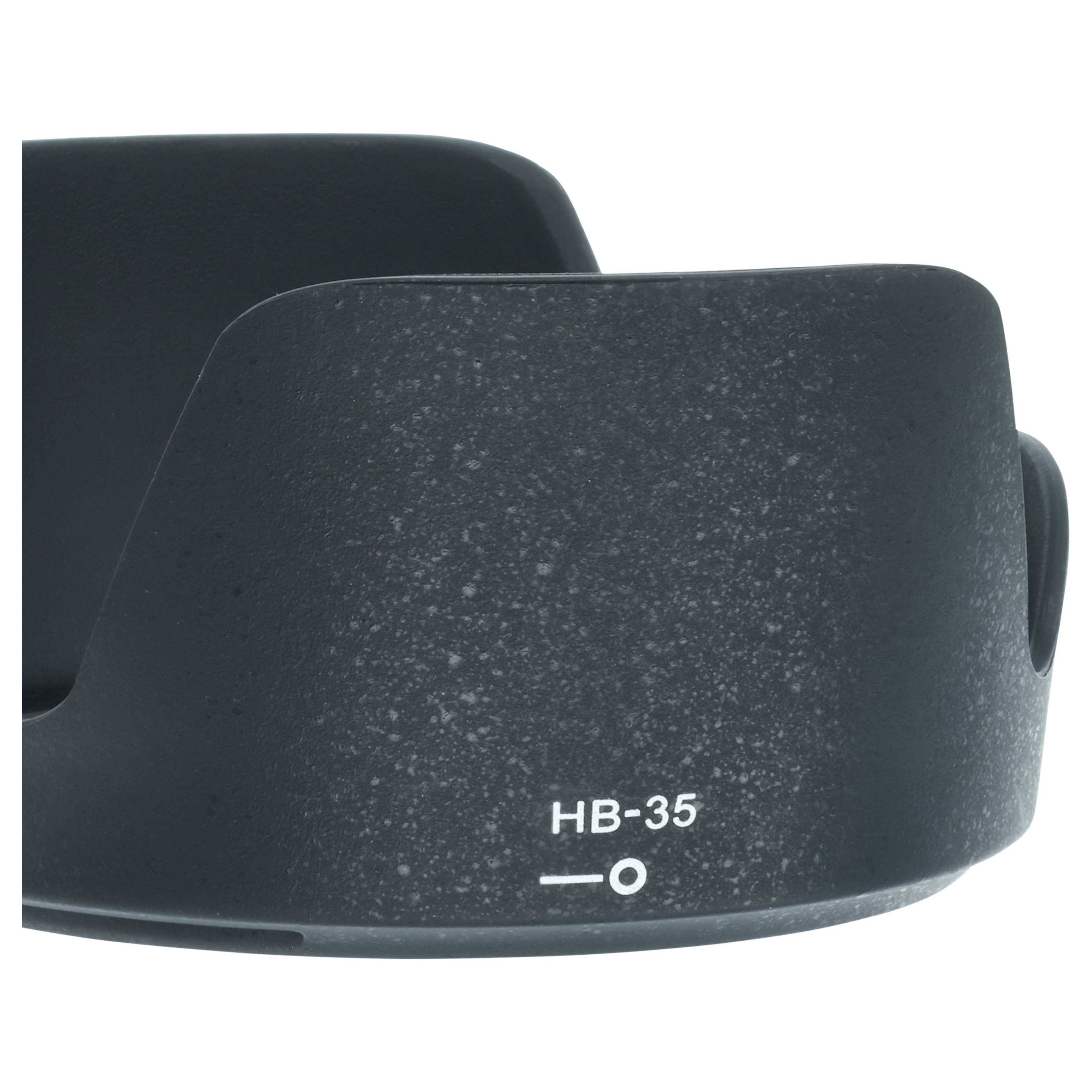 vhbw Gegenlichtblende Ersatz für Nikon HB-35 | für 72mm Objektiv - Schwarz, Kunststoff, tulpenförmig, 10 cm-3