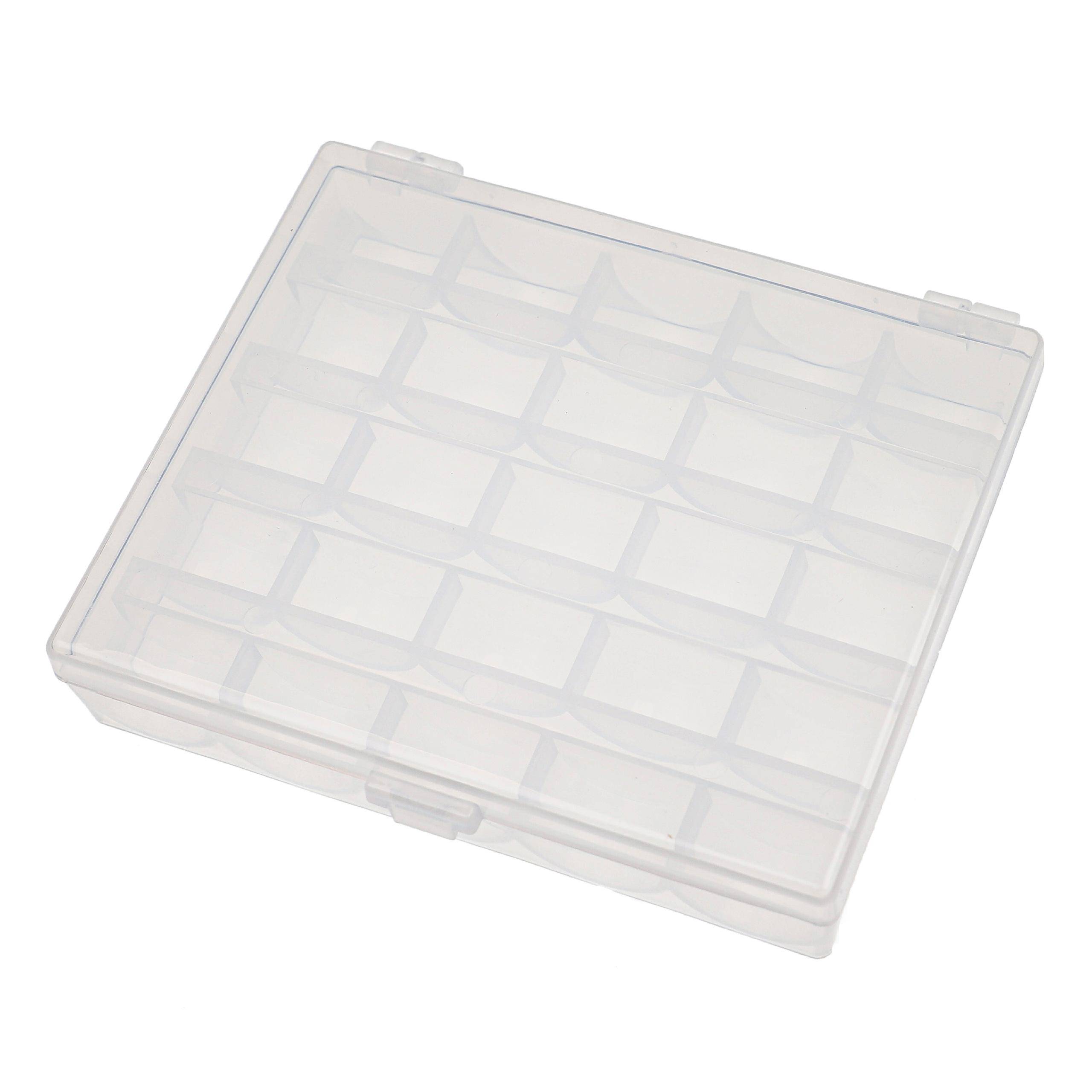 vhbw Aufbewahrungs-Box kompatibel mit W6 N1800 | N1615, N1261, N1235, N8000, N5000, N3300, N2000 Nähmaschinen-Spulen --0