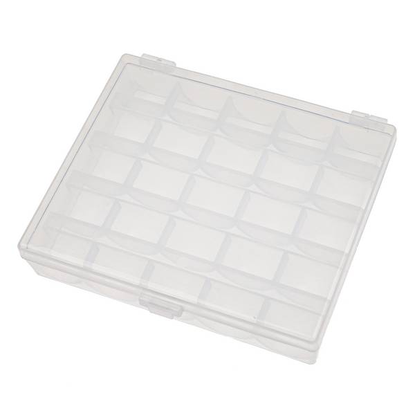 vhbw Aufbewahrungs-Box kompatibel mit W6 N1800 | N1615, N1261, N1235, N8000, N5000, N3300, N2000 Nähmaschinen-Spulen -