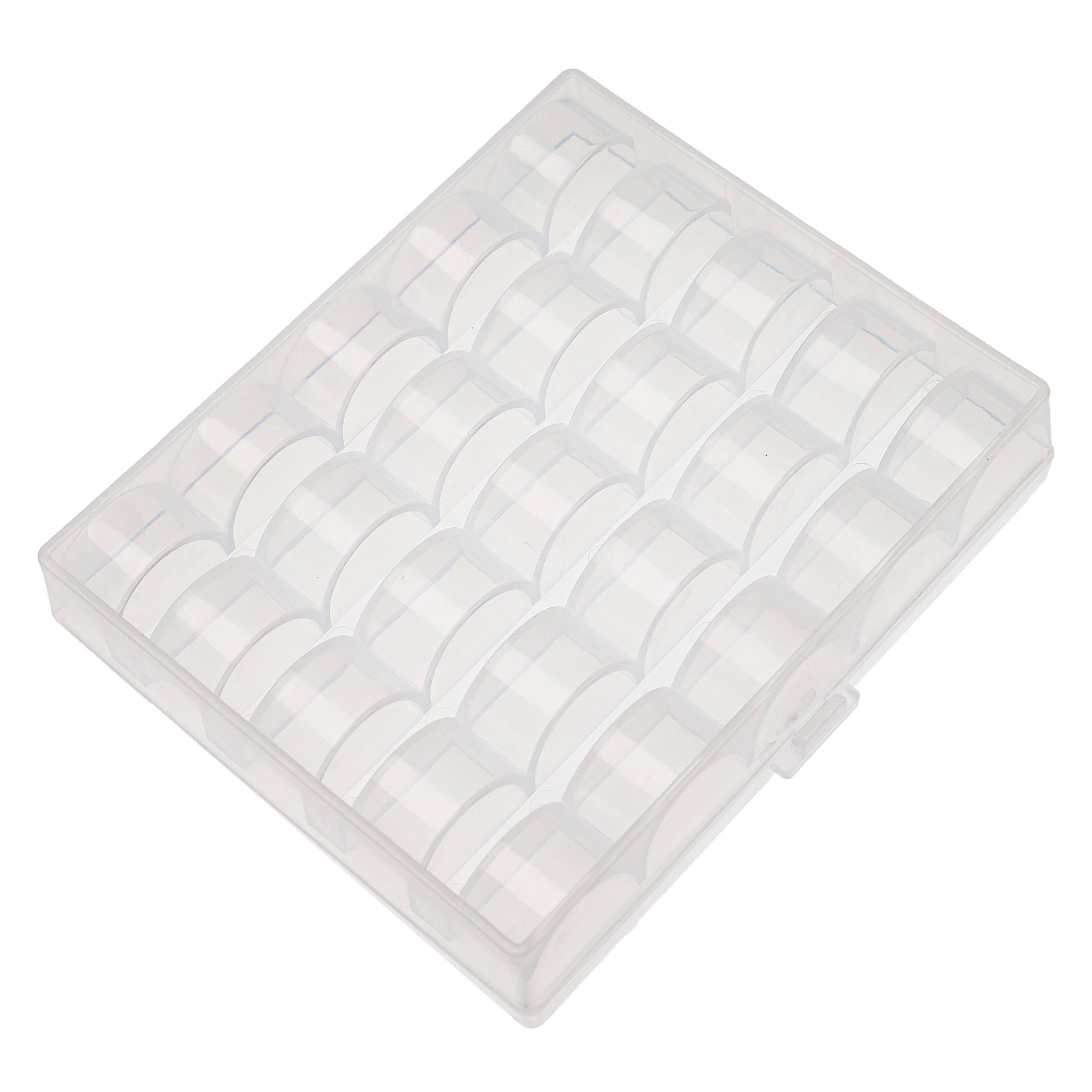 vhbw Aufbewahrungs-Box kompatibel mit W6 N1800 | N1615, N1261, N1235, N8000, N5000, N3300, N2000 Nähmaschinen-Spulen --1