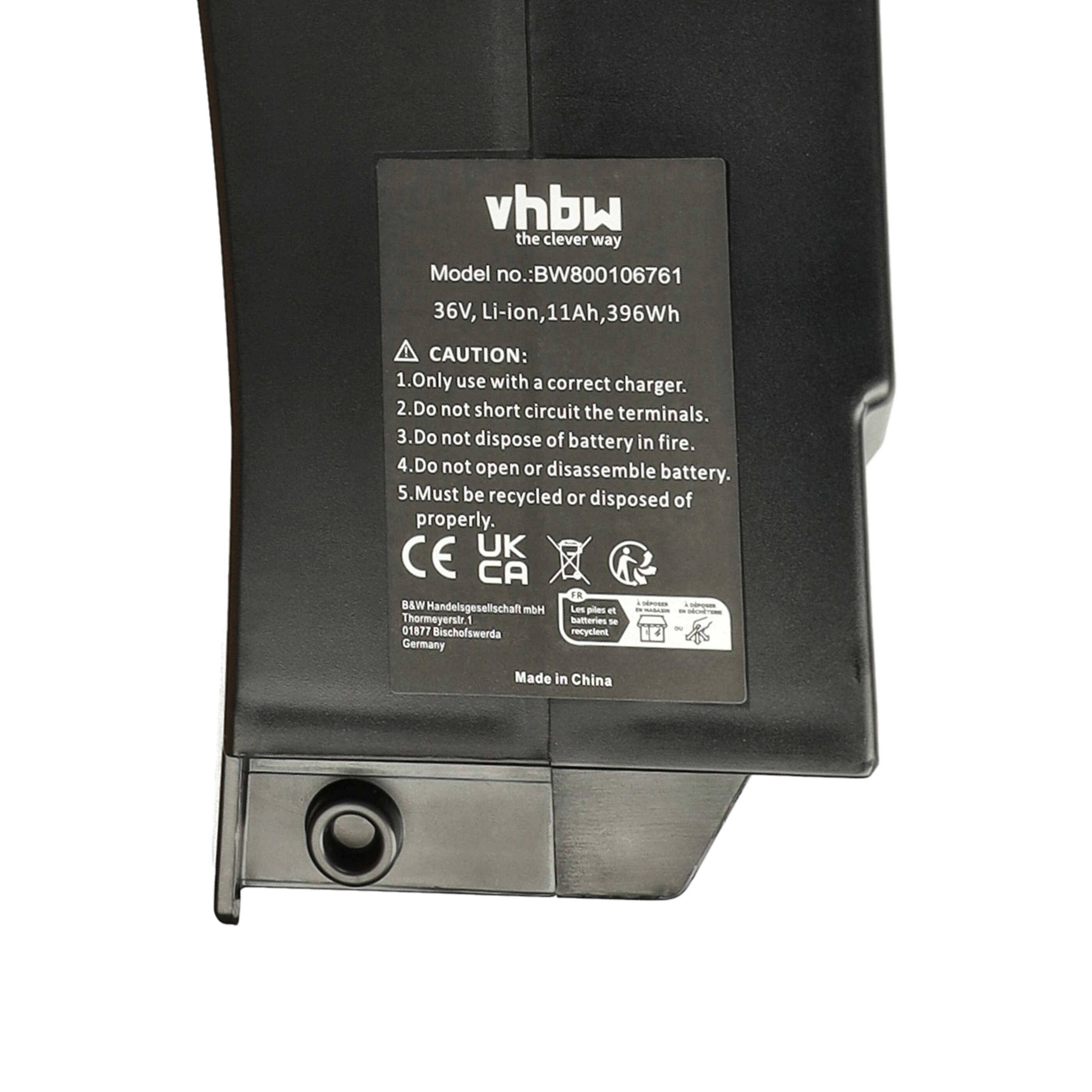 vhbw Akku kompatibel mit Rixe Montpellier I9, Montpellier I10 | für Montpellier I8 E-Bike (11 Ah, 36 V, Li-Ion) --3