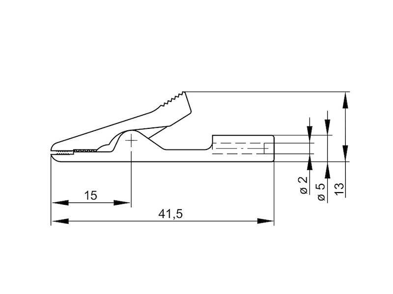 HIRSCHMANN Test & Measurement MA 2 VA Miniatur-Abgreifklemme schwarz-1