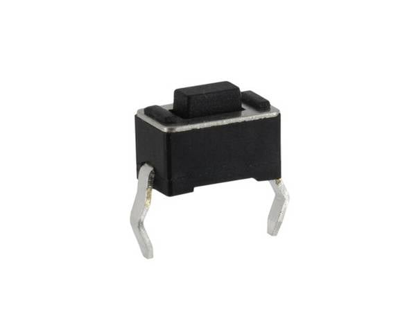 econ connect Leiterplattentaster 3,5 x 6,1 x 5,0 mm Snap-In print liegend Schließer 1 polig schwarz