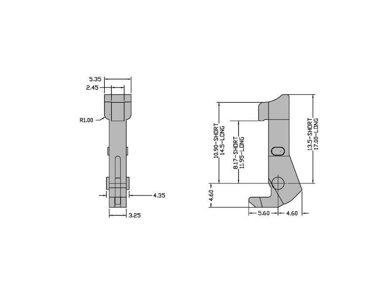 Verriegelungclips für DIN 41651 Wannenstecker, kurz-1
