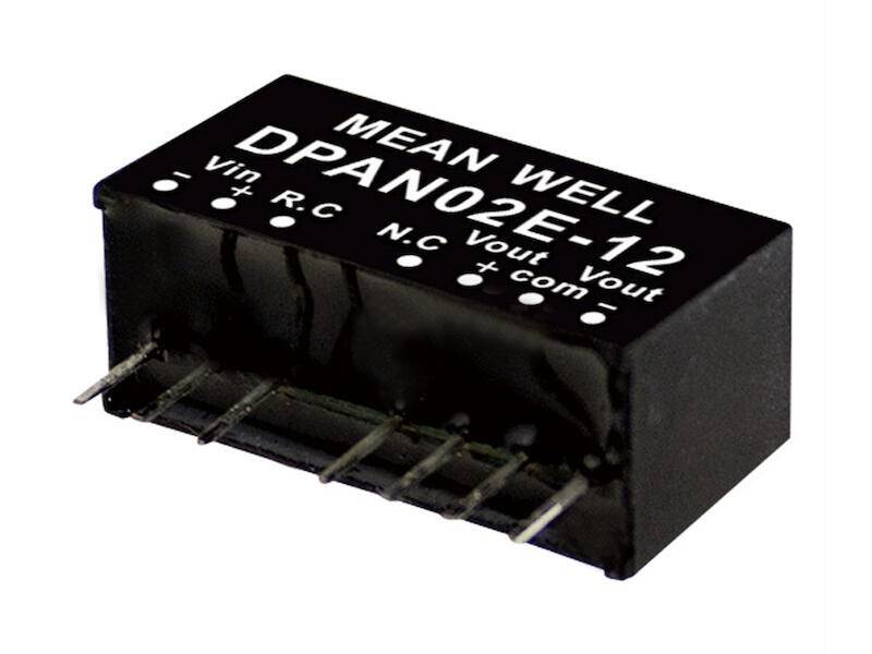 Mean Well DC/DC Wandler Serie DPAN02 SIL8 12 V 83 mA 2 W-0