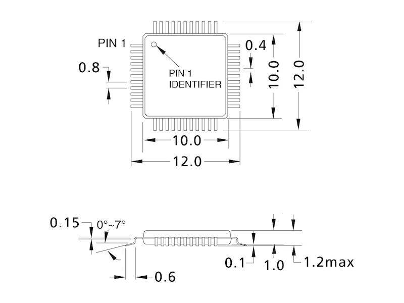 Microchip ATmega SMD AVR ISP Flash 1 kB EEPROM / 32 kB Flash / 2 kB SRAM TQFP 44-1