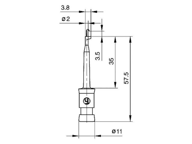 HIRSCHMANN Test & Measurement KLEPS 2 Miniatur-Klemmprüfspitze rot-1