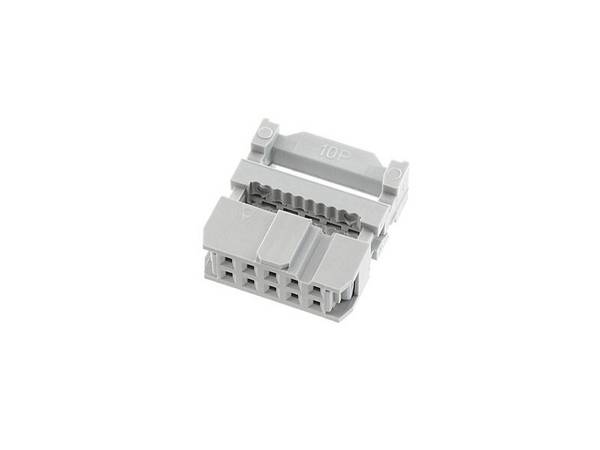 econ connect DIN 41651 Pfostenverbinder 10 polig grau Rastermaß 2,54 mm