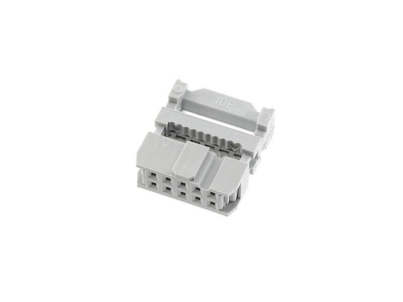 econ connect DIN 41651 Pfostenverbinder 10 polig grau Rastermaß 2,54 mm-0