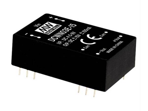 Mean Well DC/DC Wandler Serie DCWN03 DIP24 12 V 125 mA 3 W