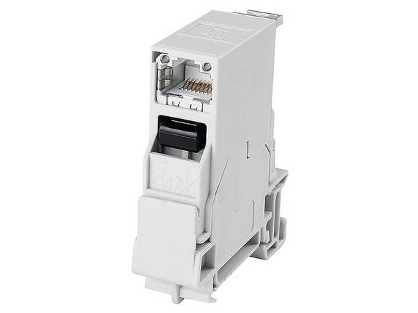 Telegärtner J80023A0000 Tragschienen-Verbinder RJ45 T568A