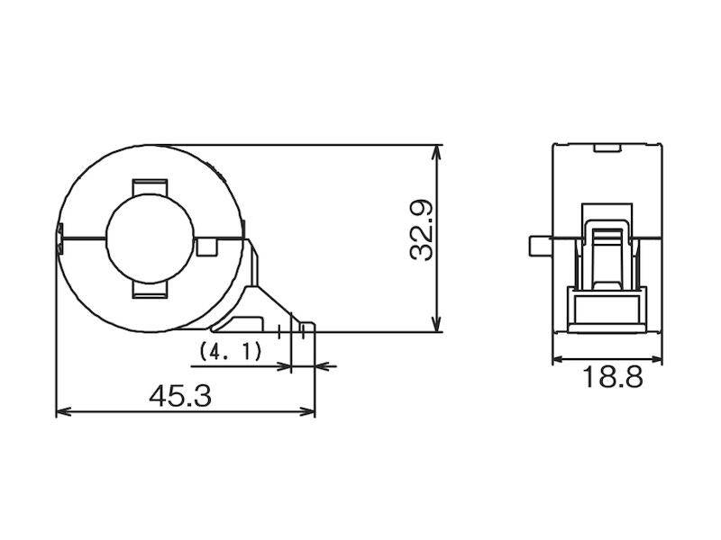 KGS KITAGAWA Klappferrit GTFCK hellgrau Kabel-Ø max. 14,7 mm 50 Ω-1